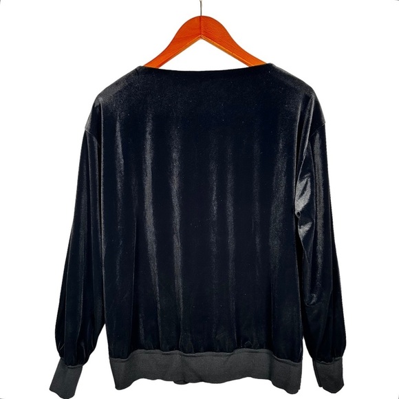 LAFAYETTE 148 Velvet Relaxed Fit Pullover - Picture 4 of 9